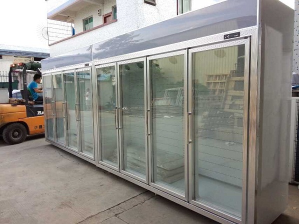 Congelatore di vetro della porta del negozio di alimentari per il compressore di Danfoss di grado delle frutta 2 - 8