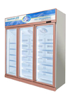 Congelatore di vetro dritto commerciale della porta dello scaffale regolabile per il gelato del formaggio