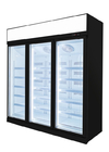 Esposizione congelata congelatore di vetro dritto della porta per congelato del gelato