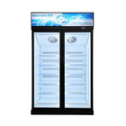 Sistema di raffreddamento ventilatore 3 porte Verticale porta di vetro congelatore con Wanbao compressore