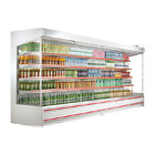 Dispositivo di raffreddamento anteriore aperto di Multideck del supermercato di R404a con tipo alimentabile per le bevande