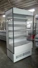 Refrigeratore anteriore aperto dell'esposizione della frutta dell'annuncio pubblicitario per il deposito con il dispositivo di raffreddamento di aria 1100W