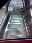 Mini contenitori del congelatore/vetrina 6 dell'esposizione del gelato con protezione dell'ambiente
