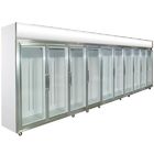 Raffreddamento dinamico di vetro di grado dei frigoriferi 0 - 10 del compatto della porta per il negozio