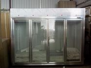 Scaffali di vetro solidi di triplo del congelatore della porta con il radiatore dentro