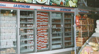 Passeggiata refrigerata della stanza di conservazione frigorifera dell'attrezzatura nell'esposizione più fresca del congelatore