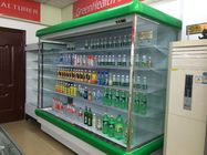 Frigorifero verde dell'esposizione di Multideck, capacità dei frigoriferi del negozio di alimentari grande