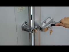 Il congelatore di frigorifero dell'esposizione del carico della parte posteriore della refrigerazione con le porte di vetro riveste lo spessore di pannelli 75mm