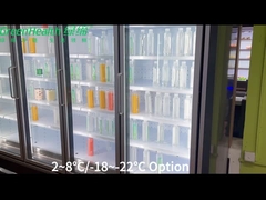 Green Health Customized Commercial Glass Door Fridge Cooler per il vino da bevande 1463L