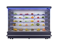 Prodotti refrigerati per bevande refrigerate frigorifero a display aperto con luce LED