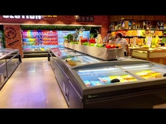 Frigorifero a schermo a più piani / vetrina per display di frutta e verdura / frigorifero per display commerciale