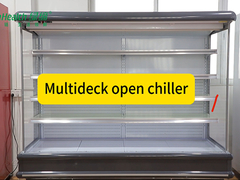 Led Light Multideck Open Chiller Cabinet per frutta e verdura fresca