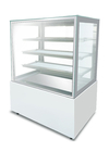 Congelatore del contenitore per esposizione del dessert del dolce refrigerato montante bianco commerciale per il forno