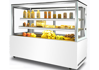 Congelatore del contenitore per esposizione del dessert del dolce refrigerato montante bianco commerciale per il forno