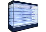 La refrigerazione veloce Multideck commerciale visualizza Front Chiller Low Noise aperto
