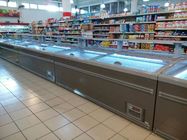 Grande congelatore della porta di vetro di scivolamento del congelatore del supermercato da 8 Ft per stoccaggio del pollo
