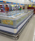 Acciaio inossidabile autonomo del congelatore -18°C dell'isola del supermercato