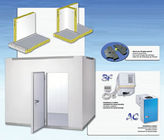 Sala frigorifera da piccola a grande capacità per varie applicazioni
