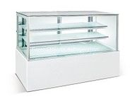 Il frigorifero verticale commerciale dell'esposizione del dolce/ha refrigerato la vetrina per il deposito del forno