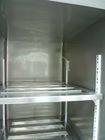Le porte commerciali del congelatore verticale 4 drogheria/della cucina raddoppiano la temperatura con le ruote commoventi facili