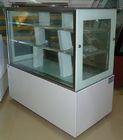 Congelatore commerciale bianco dell'esposizione del dolce da 1,5 m. con la base di marmo/3 strati