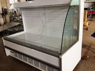 Refrigeratore aperto bianco di 2.5meter Multideck, dispositivo di raffreddamento aperto di altezza ridotta della vetrina dell'esposizione