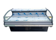 Dispositivo di raffreddamento orizzontale del congelatore della carne dei contenitori per esposizione della carne del supermercato