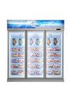 5 frigorifero dritto commerciale del congelatore verticale dell'esposizione dello scaffale regolabile R134