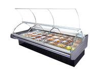 La ghiottoneria su ordinazione visualizza i frigoriferi dell'esposizione della carne del frigorifero per il negozio della macelleria