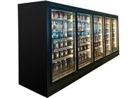 Governo dritto di Antivari della porta del congelatore commerciale di vetro nero dell'esposizione per la bevanda della birra