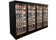 Refrigeratore verticale di Multideck con il risparmio energetico del frigorifero di Antivari del contenitore per esposizione del liquore della porta