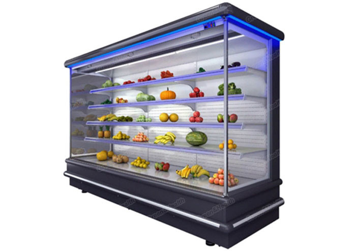 Sistema remoto più fresco dell'esposizione aperta del regolatore di Digital Supermarket Fridge Fruit e di verdure