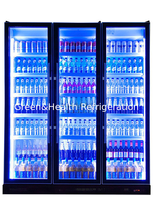 Frigorifero per bevande commerciali con illuminazione a LED personalizzata, porta a chiusura automatica e compressore Danfoss/Embraco