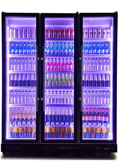 2 ~ 8 gradi Copeland Compressore Porta di vetro nero frigoriferi Birra Wine Cooler