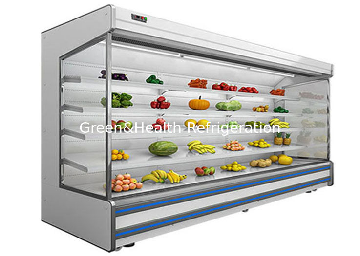 Refrigeratore di verdure Multideck Juice Fruit Mall Refrigerator dell'aria aperta