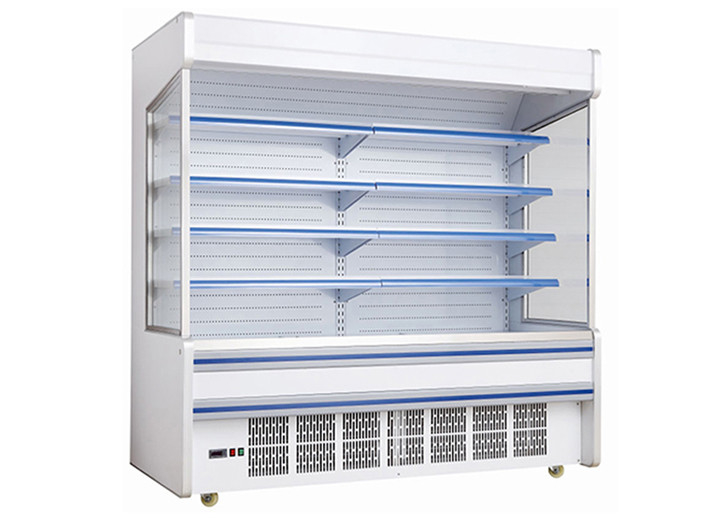 2.5m Plug In System 4 Layers Commercial Open Refrigerator Per Display Merchandiser