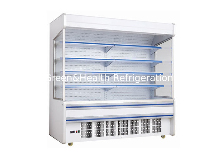 Chiller multideck commerciale con ripiani regolabili e illuminazione a LED per supermercati