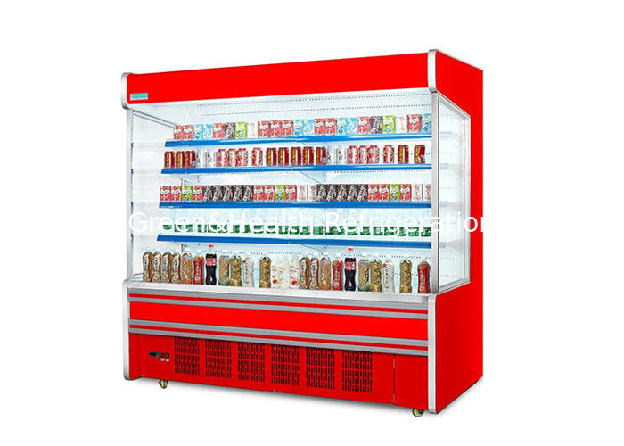 Chiller multideck commerciale con ripiani regolabili e illuminazione a LED per supermercati