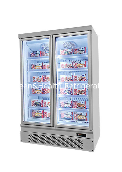 Congelatore commerciale con capacità di 1000 litri, sbrinamento automatico e raffreddamento con ventola per supermercati