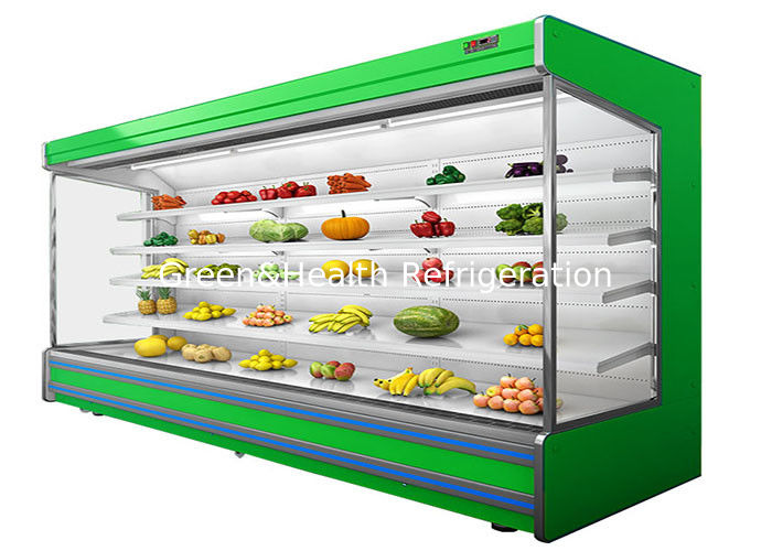 Chiller multipiano regolabile a 4 livelli con ventilatore e tenda notturna per supermercati