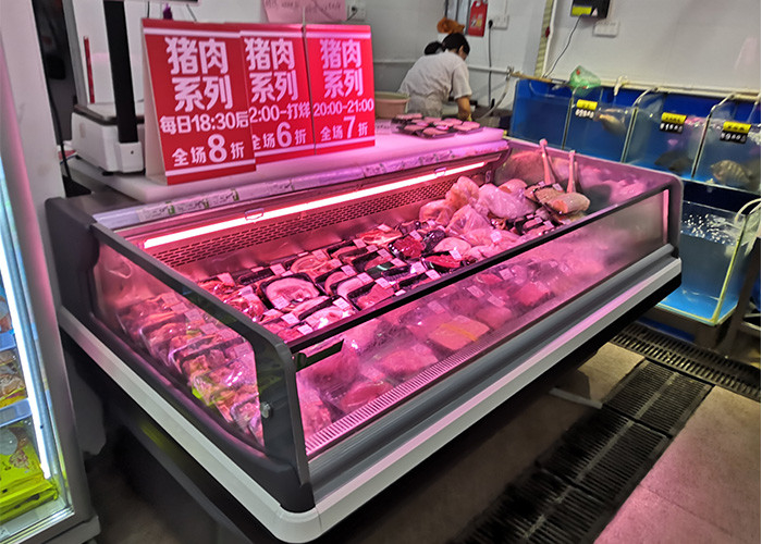 Green&Health Commerciale Acciaio Inossidabile Carne Pesce Display Contaglio Congelatore