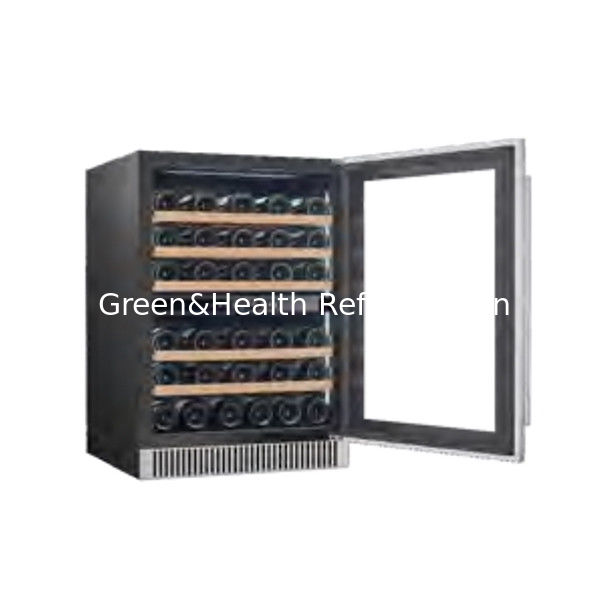 Certificato ETL Frigo-frigorifero salvaspazio in acciaio inossidabile a doppia zona per lo stoccaggio di birra da vino