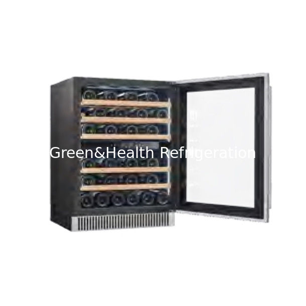 Certificato ETL Frigo-frigorifero salvaspazio in acciaio inossidabile a doppia zona per lo stoccaggio di birra da vino