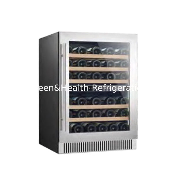 Certificato ETL Frigo-frigorifero salvaspazio in acciaio inossidabile a doppia zona per lo stoccaggio di birra da vino