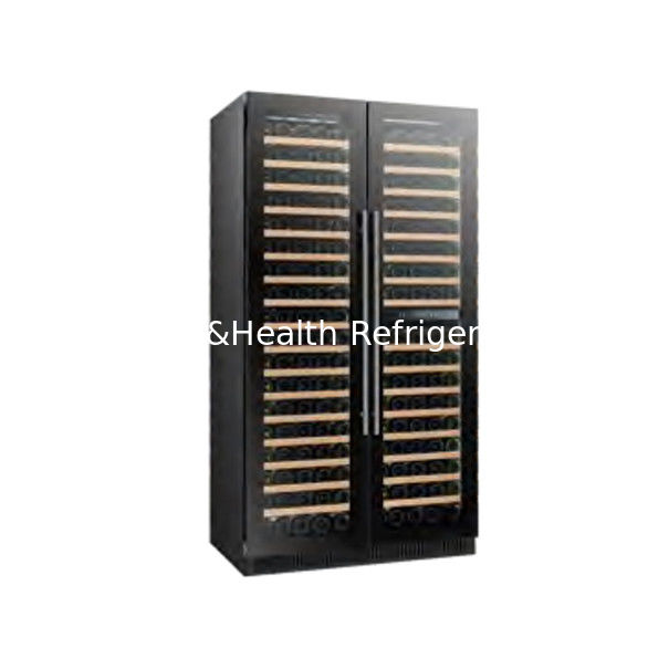 Certificato ETL 110V/60Hz Doppia porta in vetro Wine Cooler Cabinet con R600 refrigerante