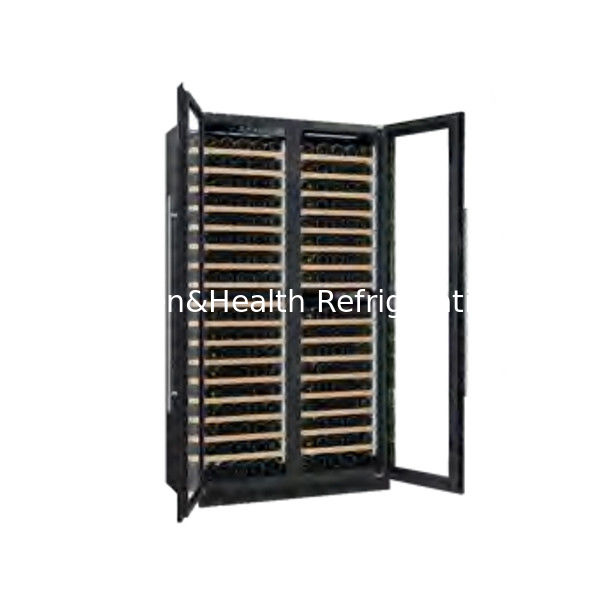 Certificato ETL 110V/60Hz Doppia porta in vetro Wine Cooler Cabinet con R600 refrigerante