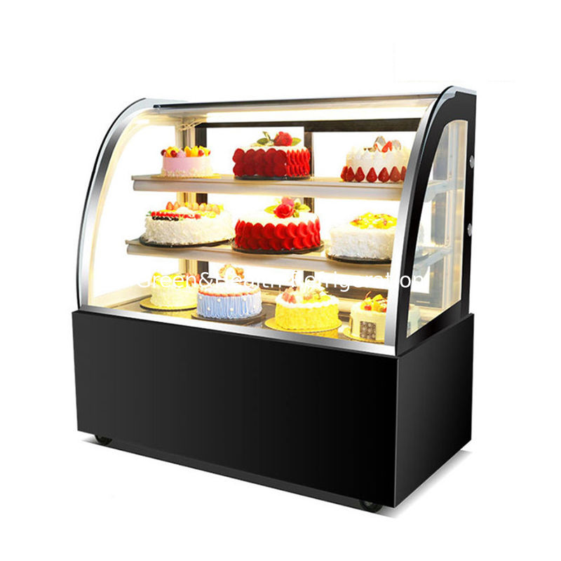 Arredamento da forno a luce a LED Display di torta Chiller con ruota facile da spostare