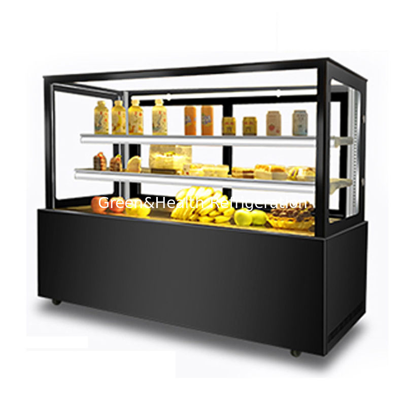 Arredamento da forno a luce a LED Display di torta Chiller con ruota facile da spostare