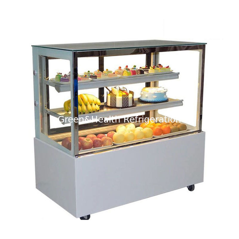 Arredamento da forno a luce a LED Display di torta Chiller con ruota facile da spostare