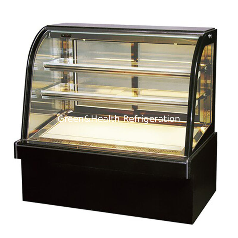 Arredamento da forno a luce a LED Display di torta Chiller con ruota facile da spostare